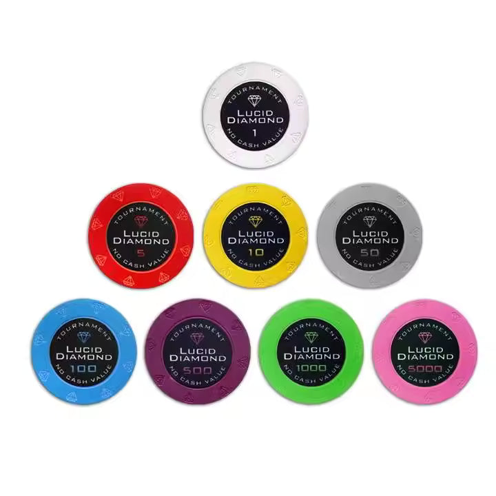 Pokr Diamond Sticker Ceramic Chips
