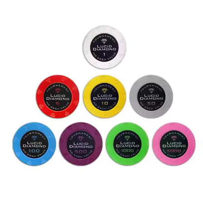 Pokr Diamond Sticker Ceramic Chips