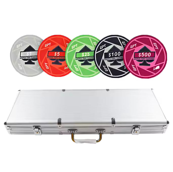 Pokr Ceramic 500pc Aluminum Set
