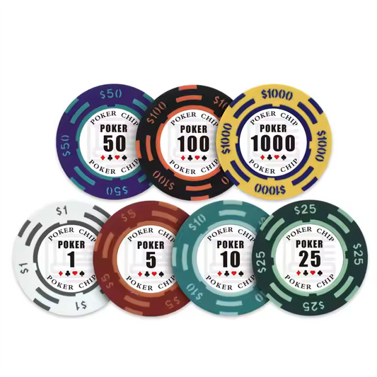 Pokr 40mm Premium Clay Poker Chips