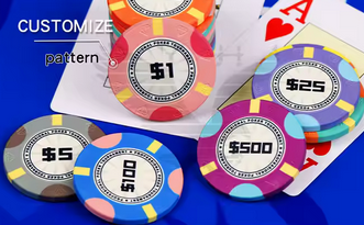 Pokr Diamond Ceramic Poker Chips